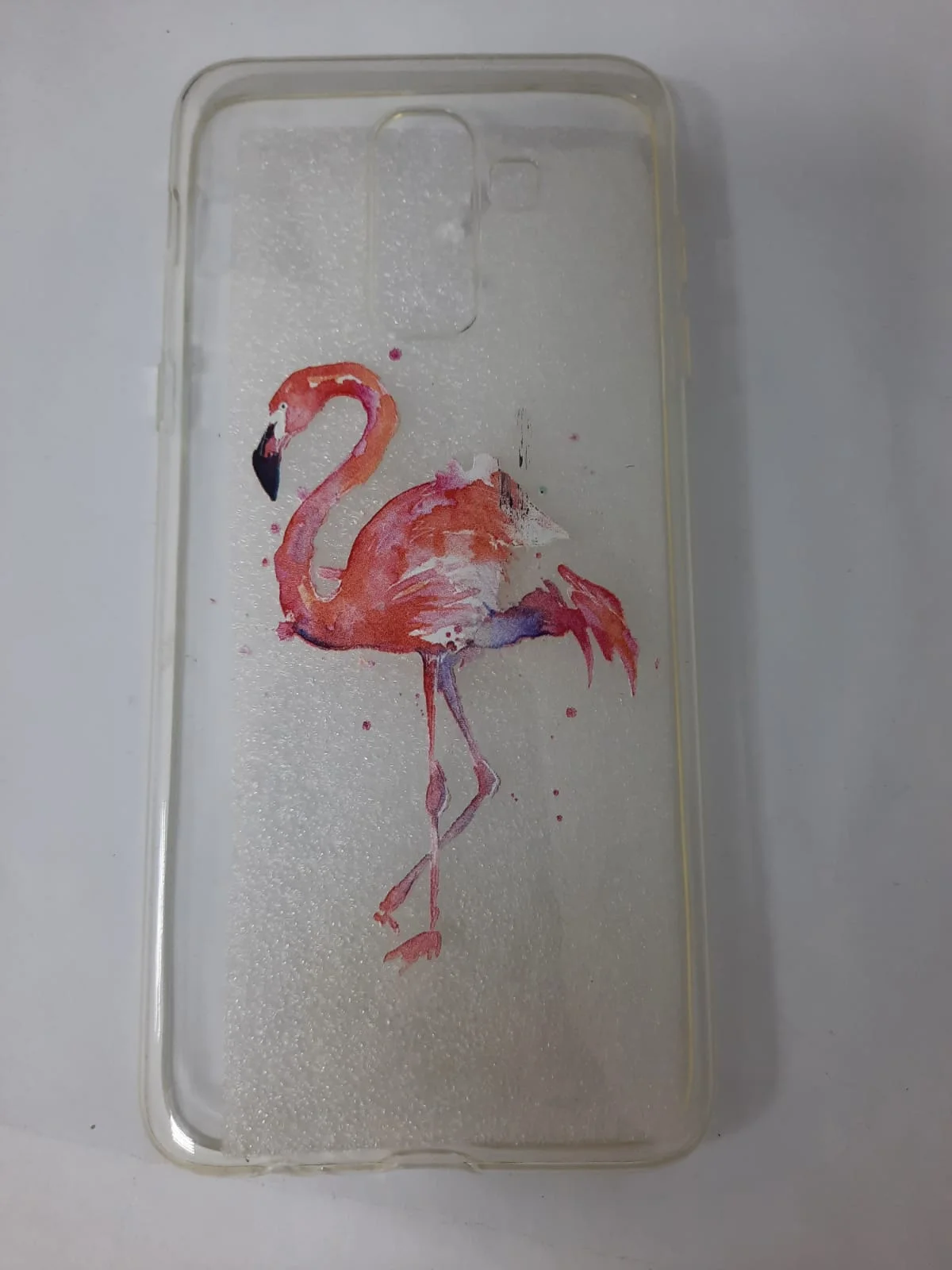 Фуксия чехол для Samsung J8 / j8 2018 glass +силикон