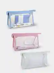 Белый косметичка прозрачная