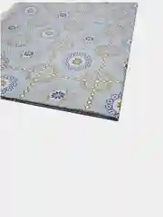 Ледяной клеенка на стол голубая с узорами, 120-200 см х 137 см