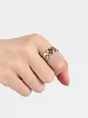 Кольцо с черепами унисекс