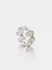 Серебряный кольцо с черепами унисекс