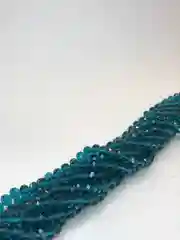 Тёмно-бирюзовый бусины с гранями 4мм