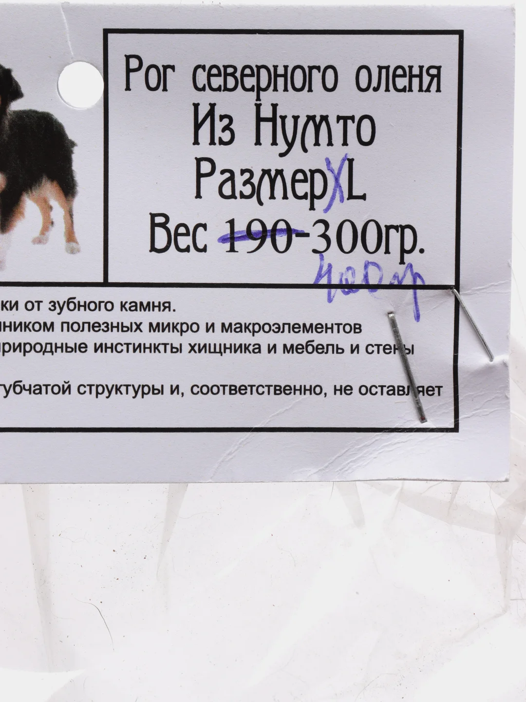 2 рога Лося по 16-18 см, для крупных и средних пород собак, 170-210 гр