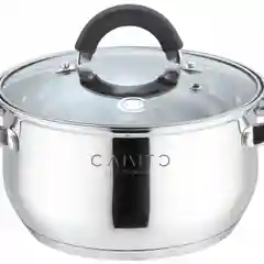 Кастрюля с крышкой CANTO CA1002BS, нержавеющая сталь, 18 см, 2,4 л