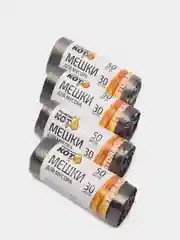 Мешки д/мусора "РЫЖИЙ КОТ" 30л (50шт./рул.), ПНД, черные 310102
