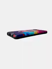 Оранжевый силиконовый чехол с принтом для Samsung A03S, A22, A32, A52