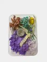 Фиолетовый сухоцветы в коробе, 17 х 12 х 3 см