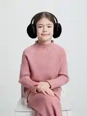 Угольный меховые наушники / Цвета внутри / Теплые наушники / Головной убор