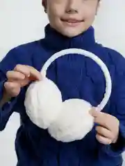 Прозрачный меховые наушники / Цвета внутри / Теплые наушники / Головной убор
