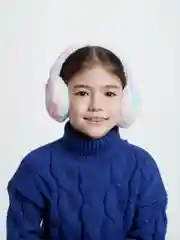 Конфетный меховые наушники / Теплые наушники / Наушники радуга / Цвета внутри