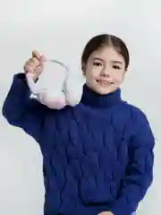 Конфетный меховые наушники / Теплые наушники / Наушники радуга / Цвета внутри