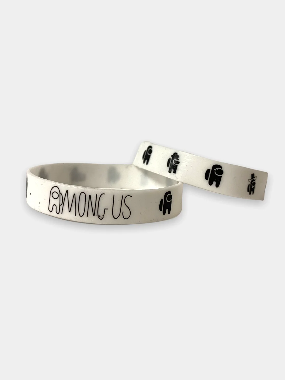 Белый браслет силиконовый "Among Us"