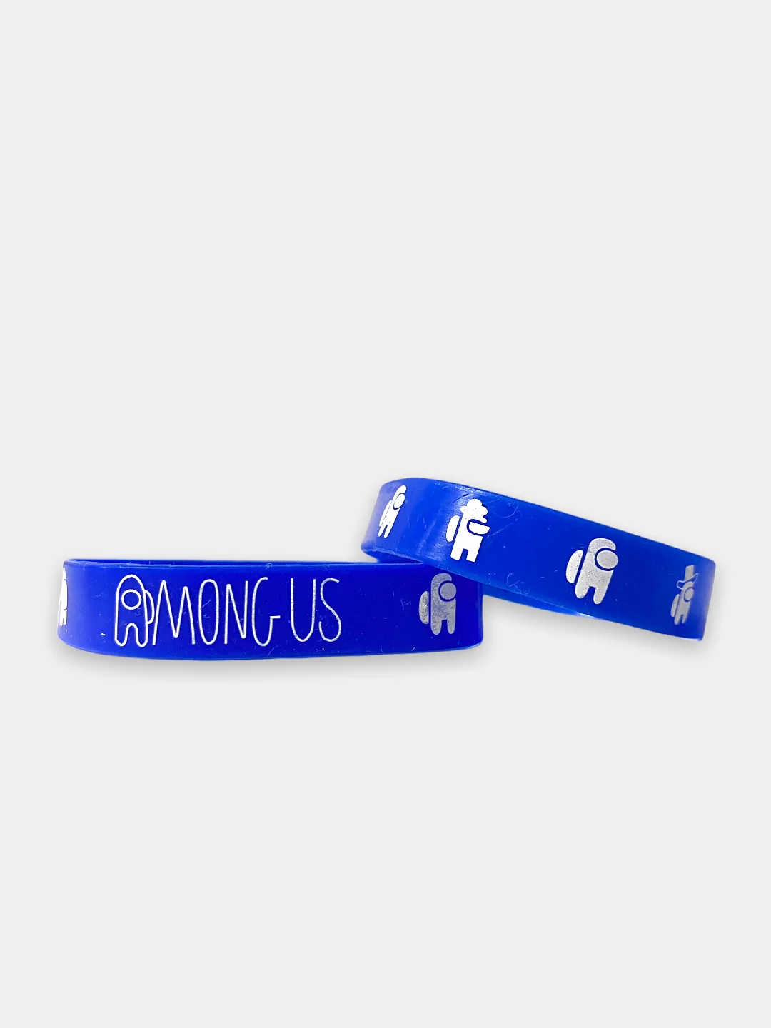Синий браслет силиконовый "Among Us"