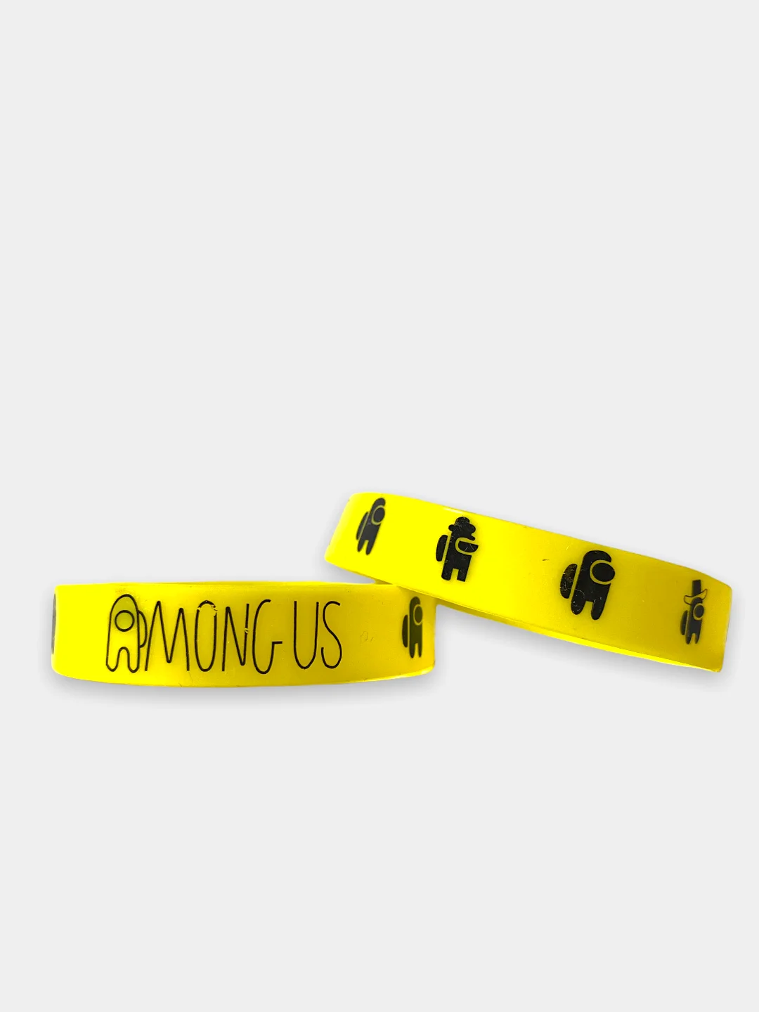Желтый браслет силиконовый "Among Us"