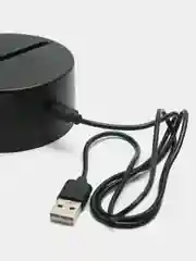 Желтый ночник 3D светодиодный "Наруто", USB