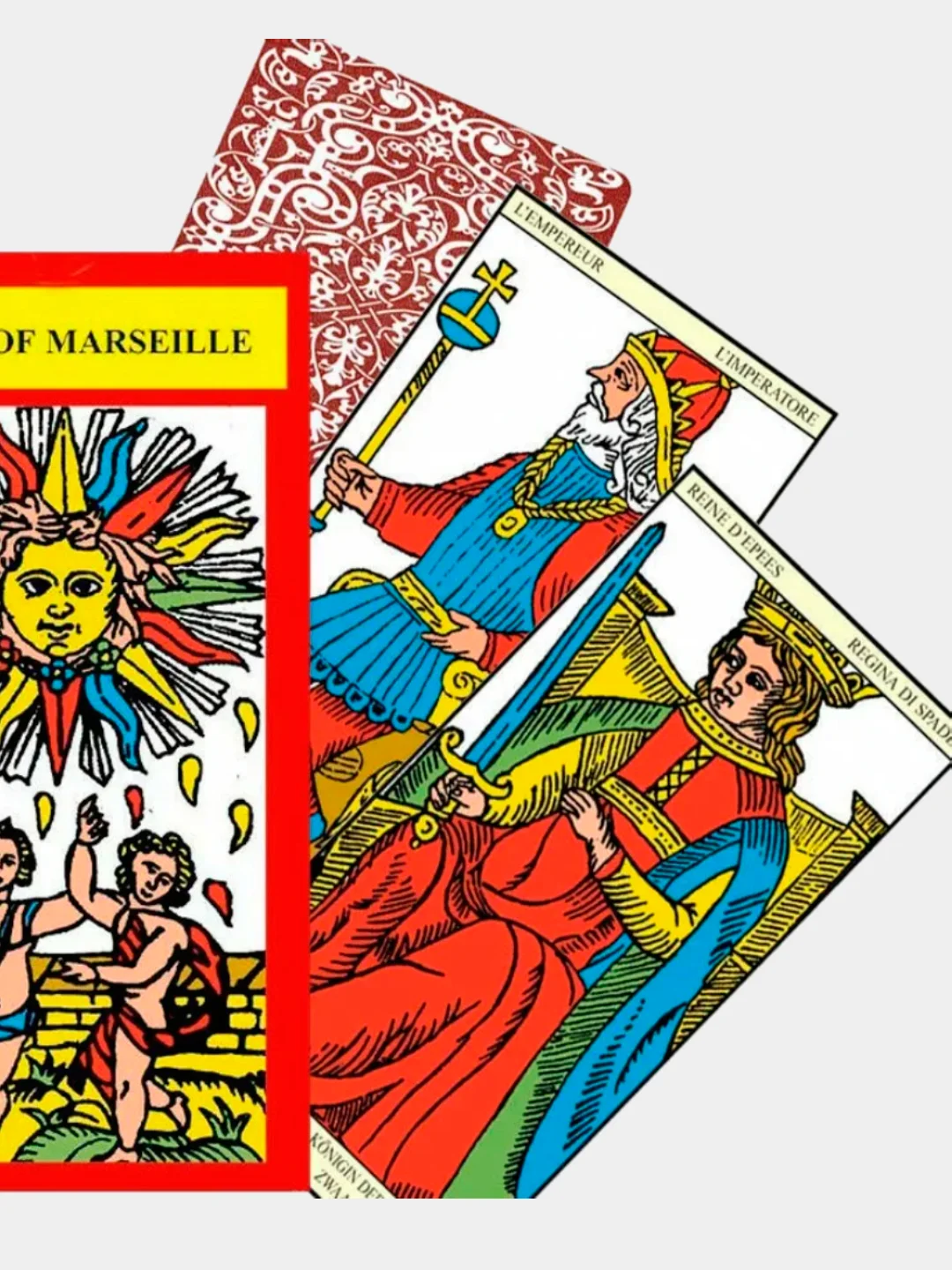 Карты Tarot of Marseille / Таро Марсельское - Lo Scarabeo Италия