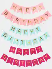 Конфетный гирлянда "HAPPY BIRTDAY" на День Рождения/Флажки на ленте