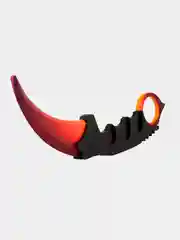 Нож деревянный керамбит "Градиент" cs go