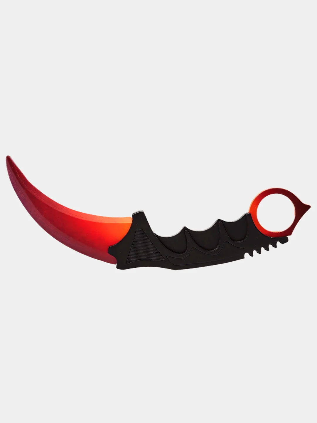 Багровый нож деревянный керамбит "Градиент" cs go