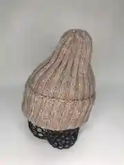 Бежевый меланж шапка женская "Тыковка", осень-зима, 2*2
