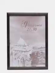 Фоторамка, 20 x 20, С14, эбеновое дерево, пластиковый экран