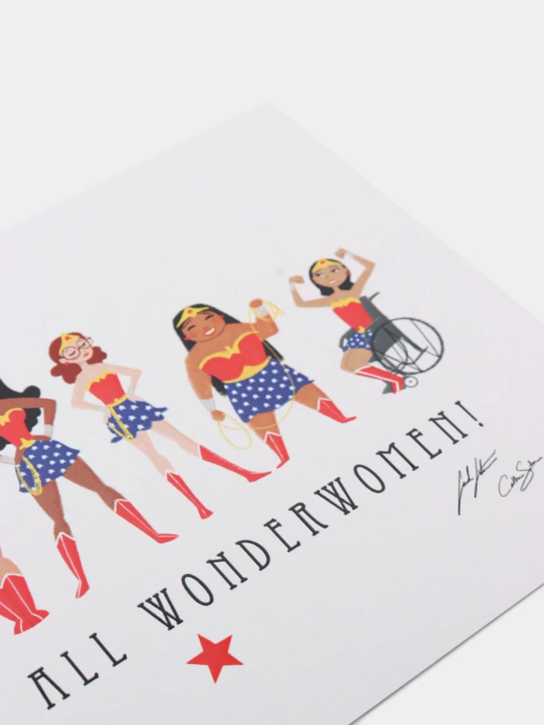 Открытка "Wonder Women" для женщин и девушек. Бодипозитив / Феминизм