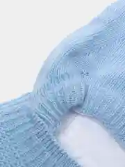 Голубой шапка детская двойная