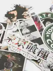Белый стикеры Токийский гуль (Tokyo Ghoul) 2 вида / Аниме Наклейки 50шт