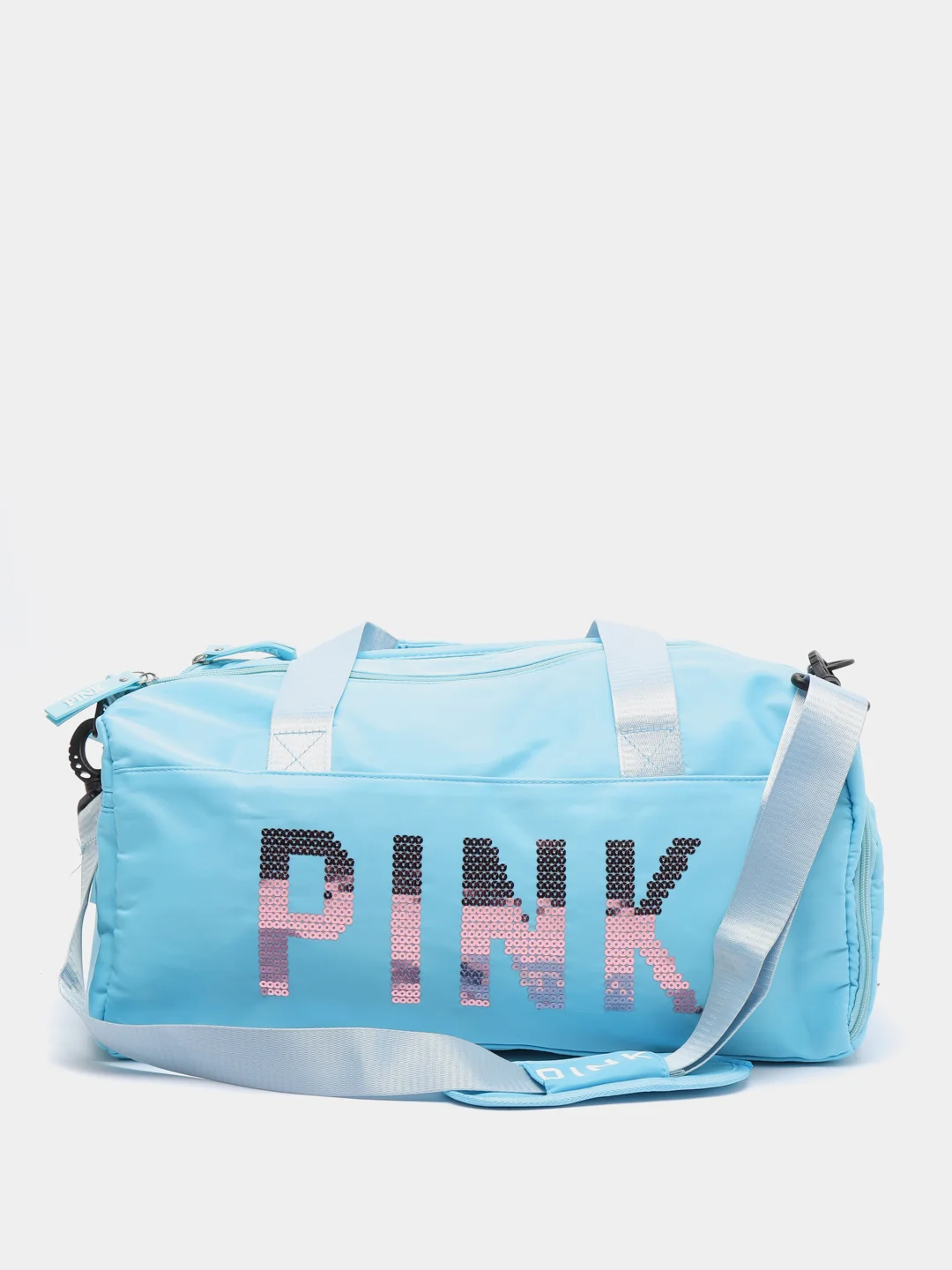 Голубой сумка спортивная женская Pink  для фитнеса