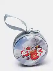 Голубой кошелек детский, новогодний принт