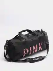 Черный сумка спортивная женская Pink  для фитнеса