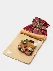 Коричневый чехол новогодний на бутылку