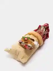 Коричневый чехол новогодний на бутылку