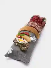 Белый чехол новогодний на бутылку