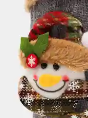 Белый чехол новогодний на бутылку