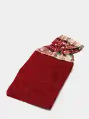 Алый чехол новогодний на бутылку