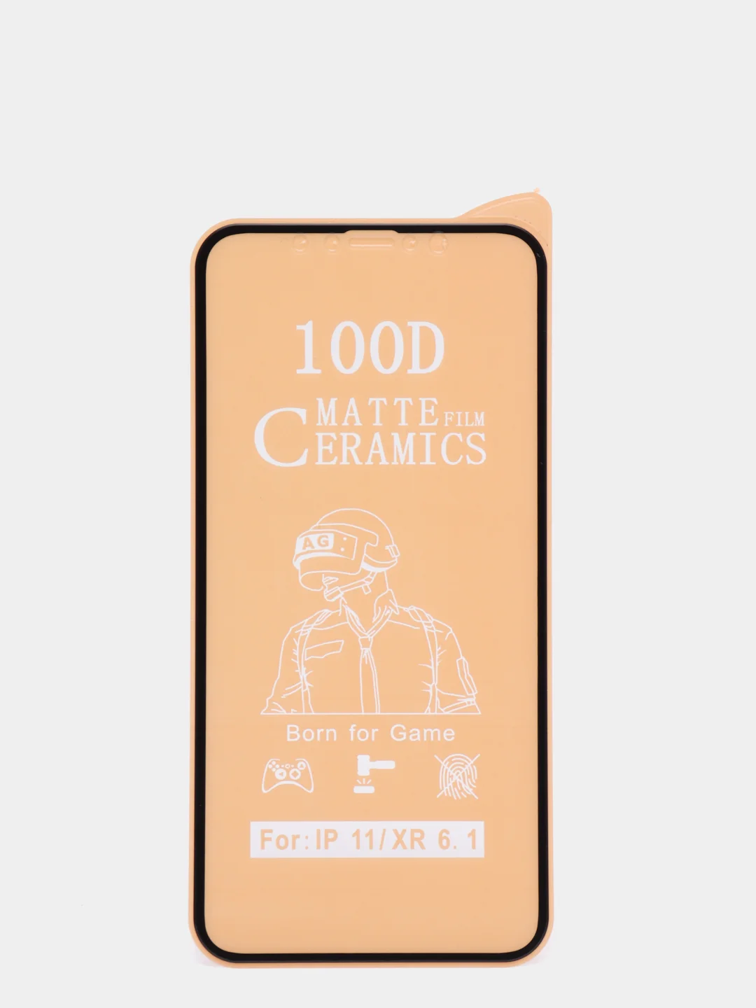 Черный керамическая пленка Ceramics Matte для iPhone 6/6s/7/8/7+/10/XR/11/12, матовая