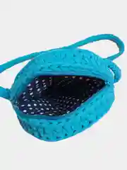Лазурный круглая сумка ручной работы