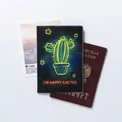 Зеленый обложка для паспорта