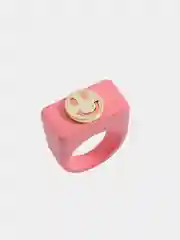 Розовый кольцо "Smile"