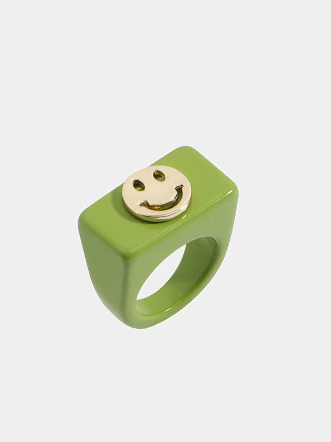 Зеленый кольцо "Smile"