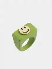 Зеленый кольцо "Smile"