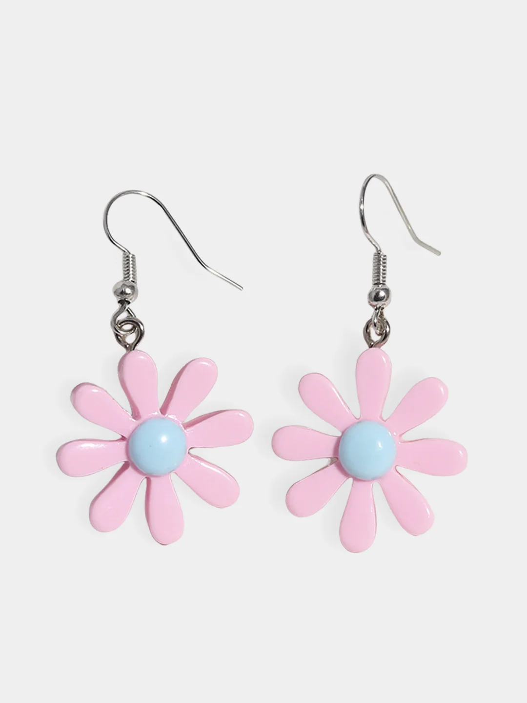 Розовый серьги "flowers" женские