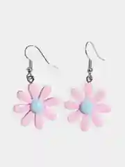 Розовый серьги "flowers" женские