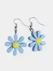 Голубой серьги "flowers" женские