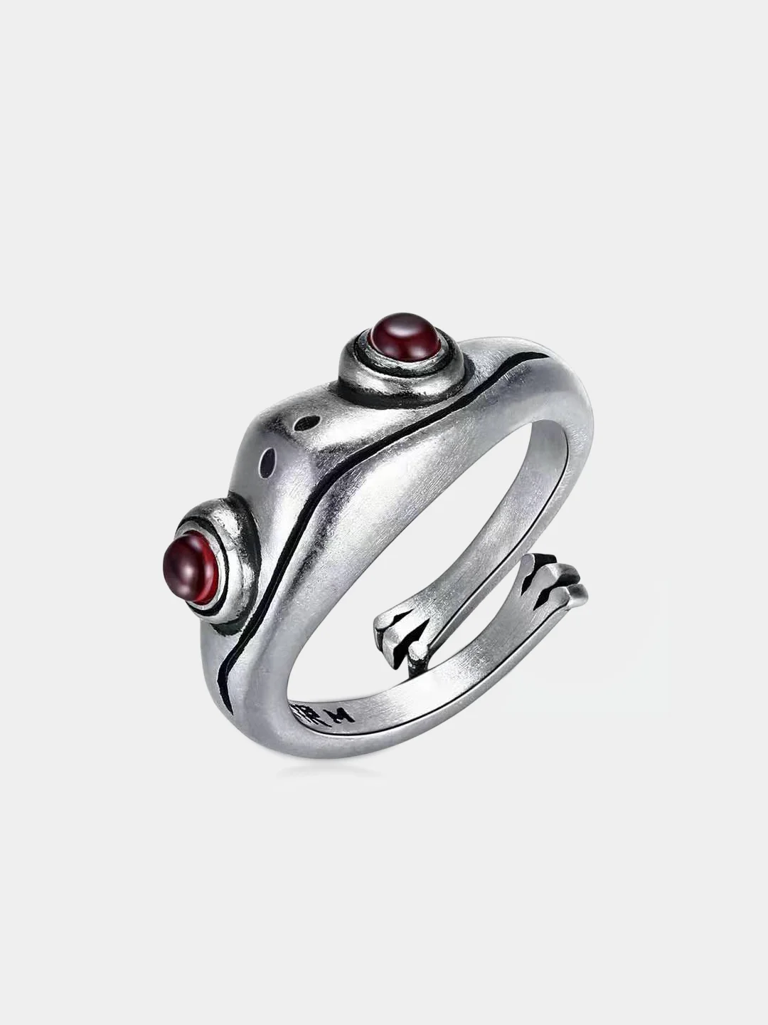 Серебряный кольцо "лягушка"