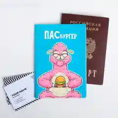 Лазурный обложка для паспорта