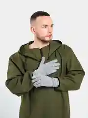 Перчатки Капкан тракт (серые с синими точками) 2 пары