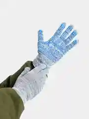 Перчатки Капкан тракт (серые с синими точками) 2 пары
