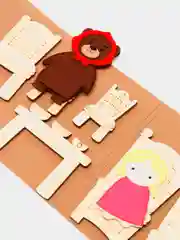 Настольный кукольный театр "Три медведя" с фетровыми игрушками